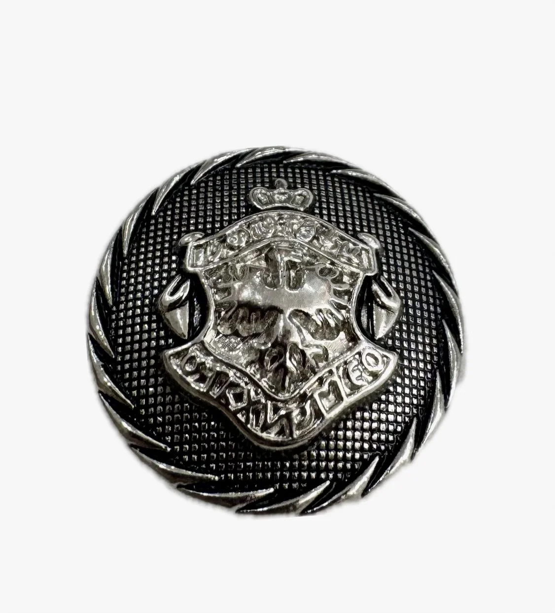 Silver vintage metal buttons eagle pattern 25mm diameter suitable for suits, coats, jackets, trousers  etc