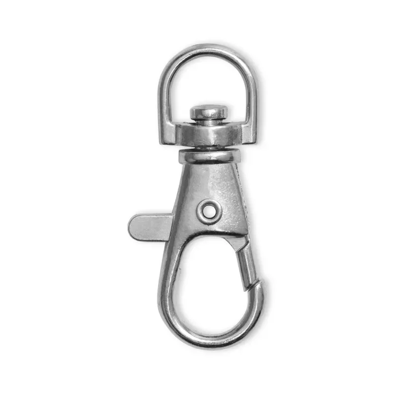Snap hook 7 x 38mm, silver-coloured