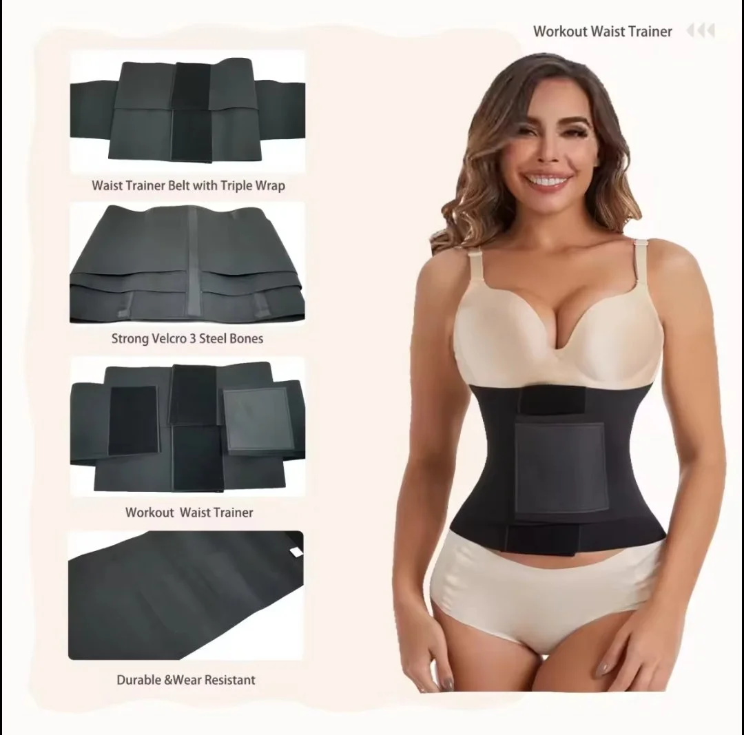 Corset for work out, black colour