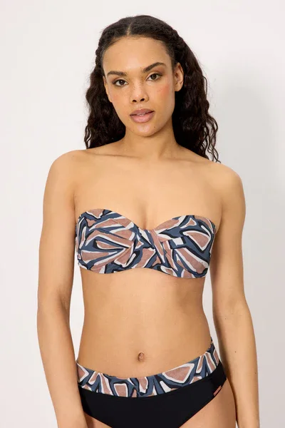 Bandeau bikini top with straps ref. 83300