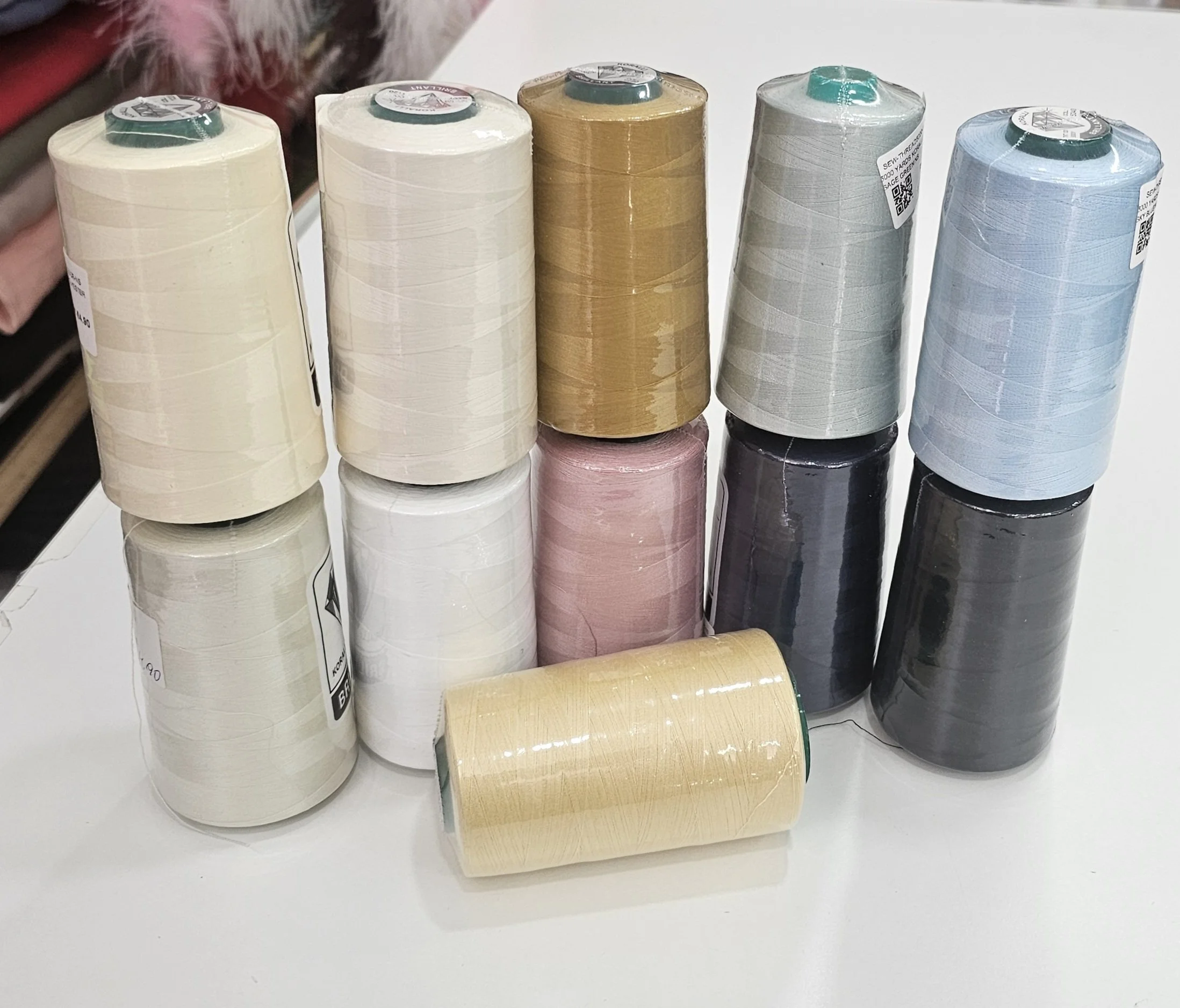 5000 yards KORALLI Polyester sewing thread no.120 suitable for sewing seams, overlock etc