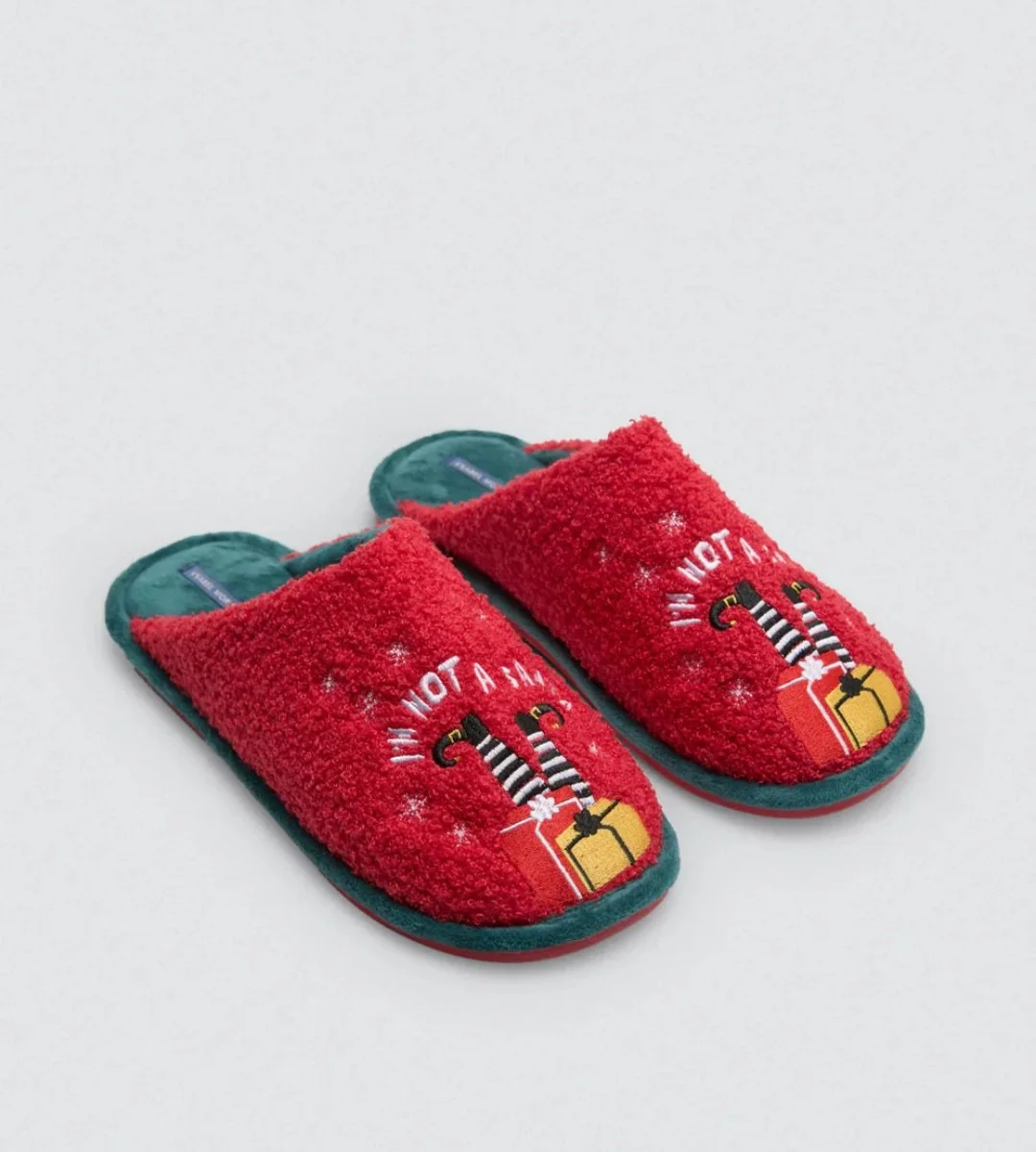 Christmas slippers I'm not a Santa
