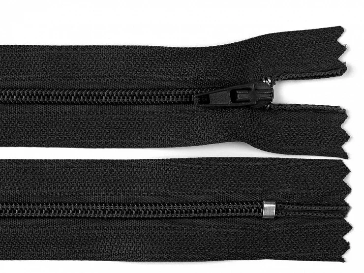 Nylon black zip No.3 closed end 50 cm and 60cm