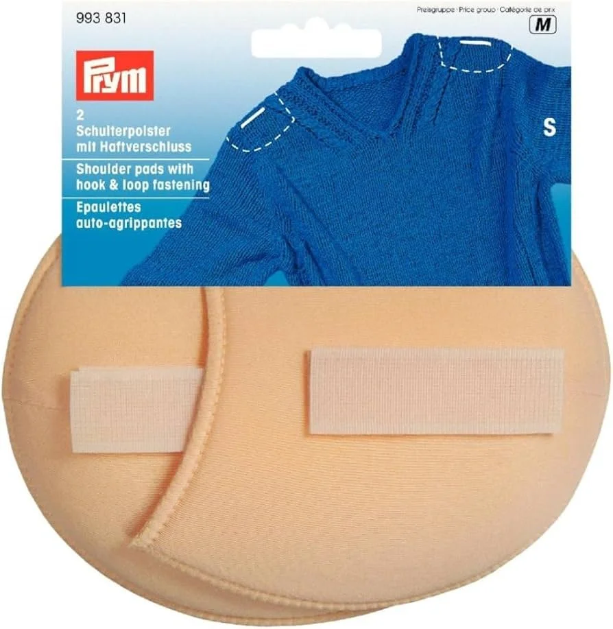 Shoulder pads raglan with hook and loop fastening S