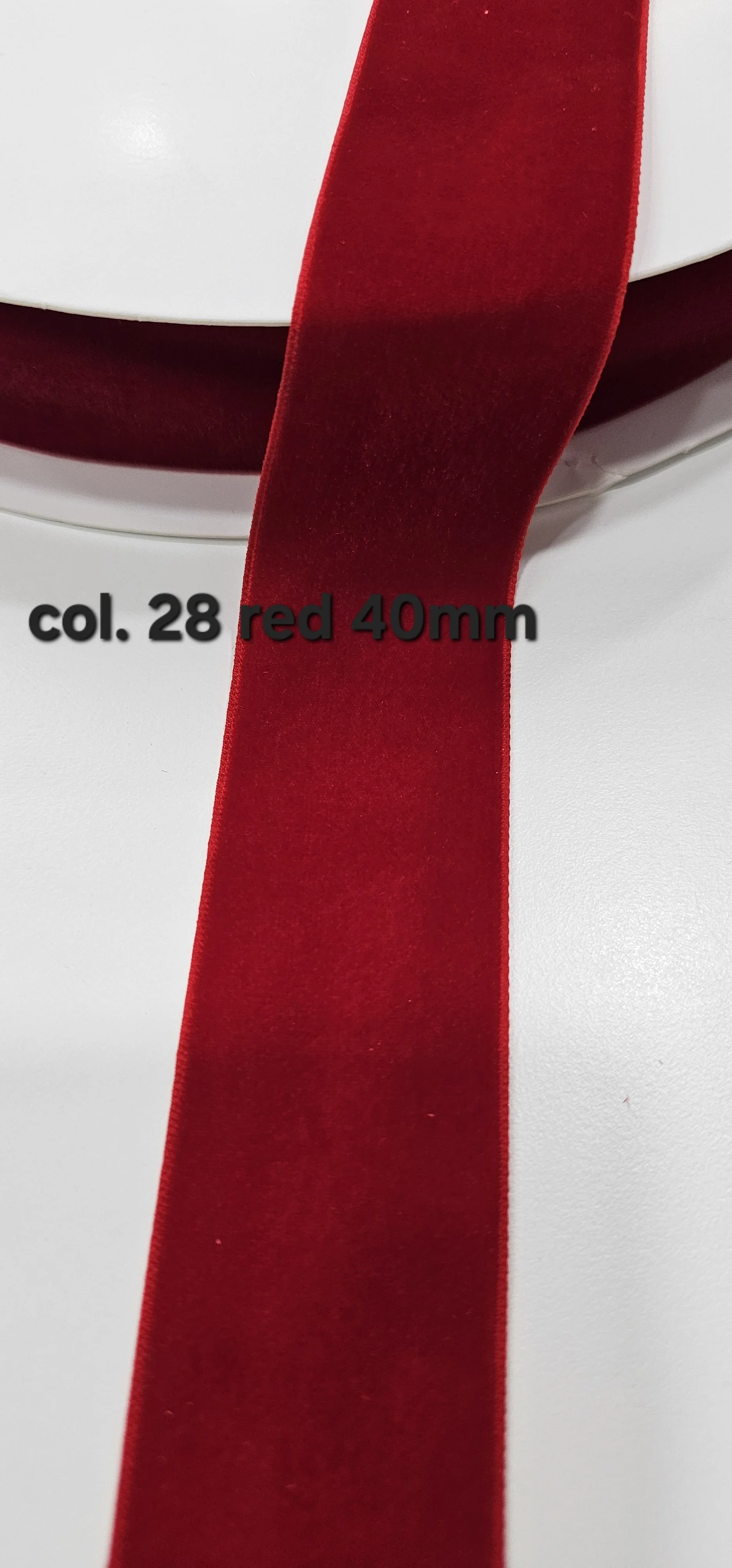 Red velvet ribbon 15mm and 40mm width