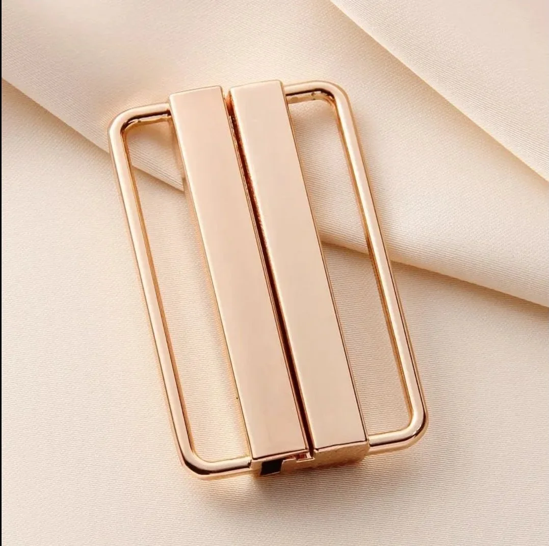 Belt buckle for waist belts, swimwear, sliding closure 5x3cm