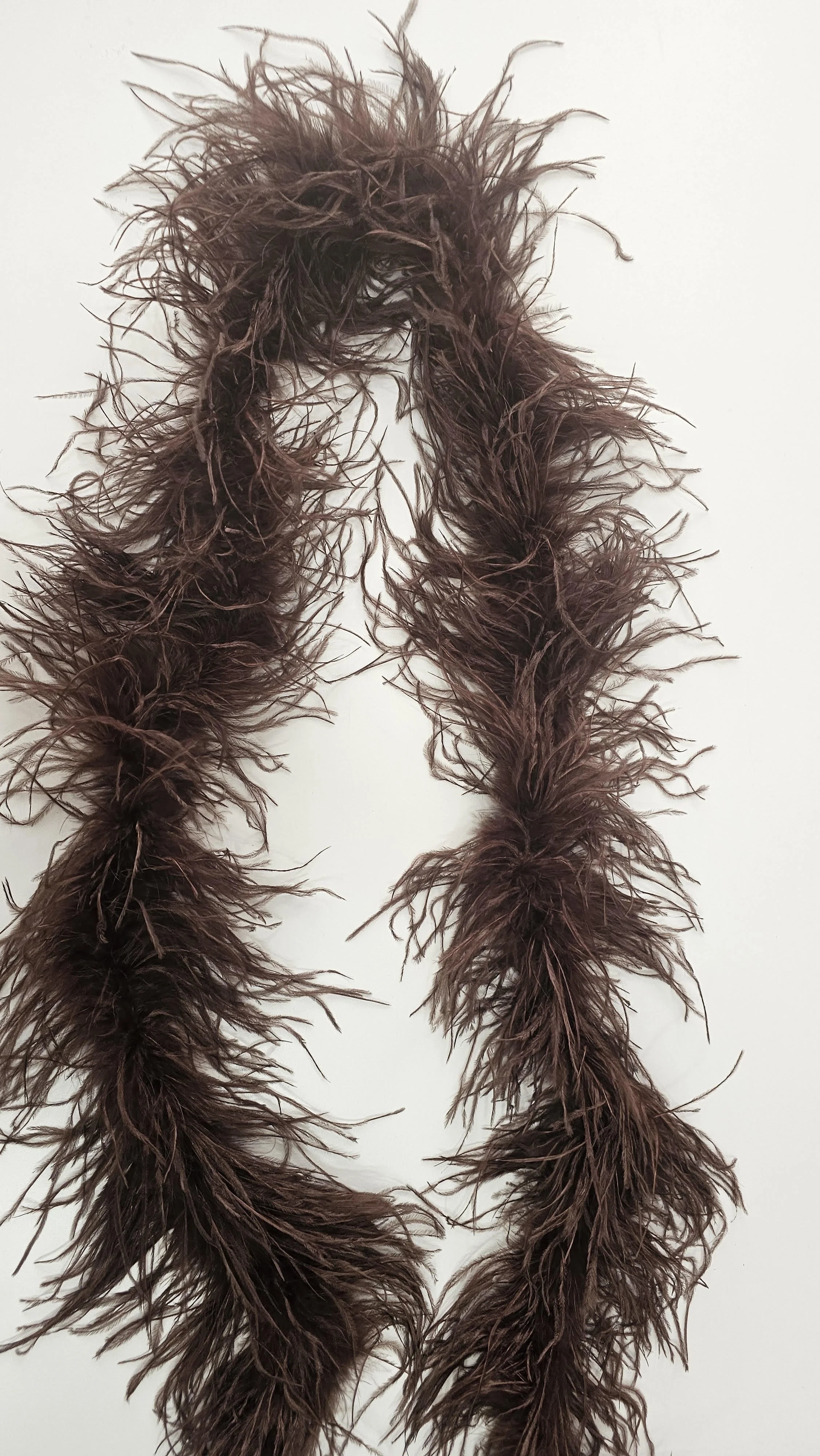 Brown Boa 2 meters in length from ostrich feathers