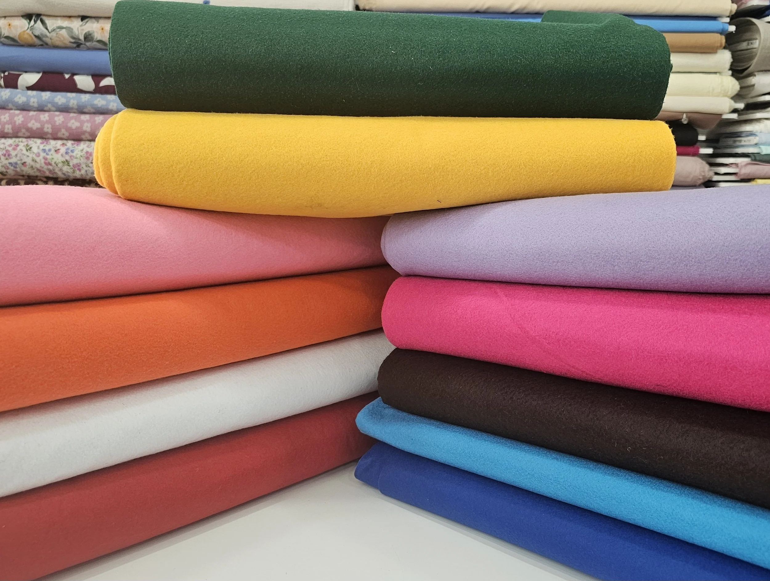 Baize fabric (tsoxa) in colours, 180cm width