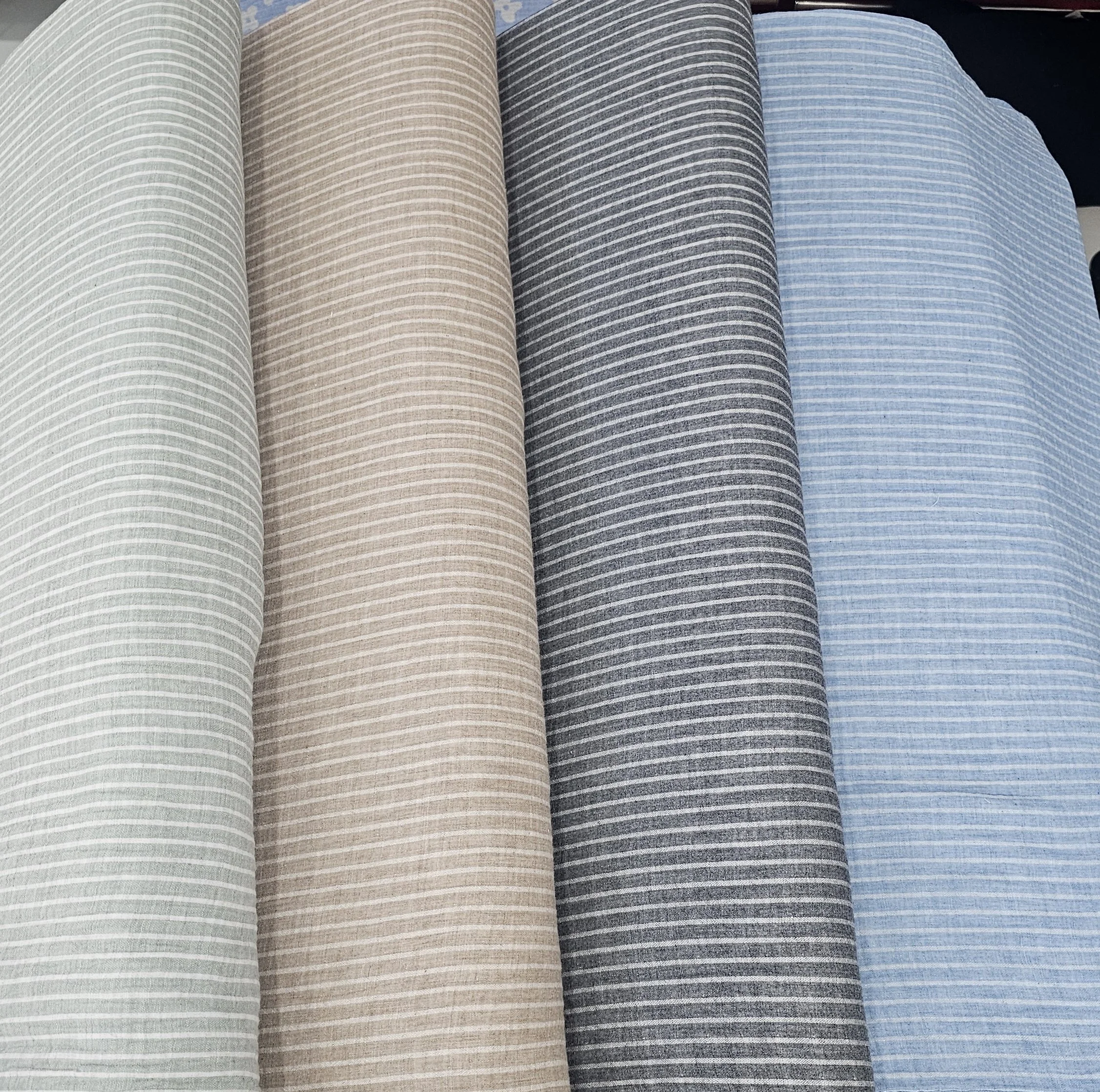 Striped double gauze fabric width 135cm