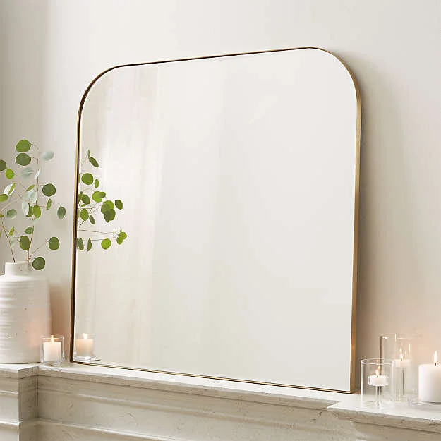 EDGE BRASS ARCH WALL MIRROR