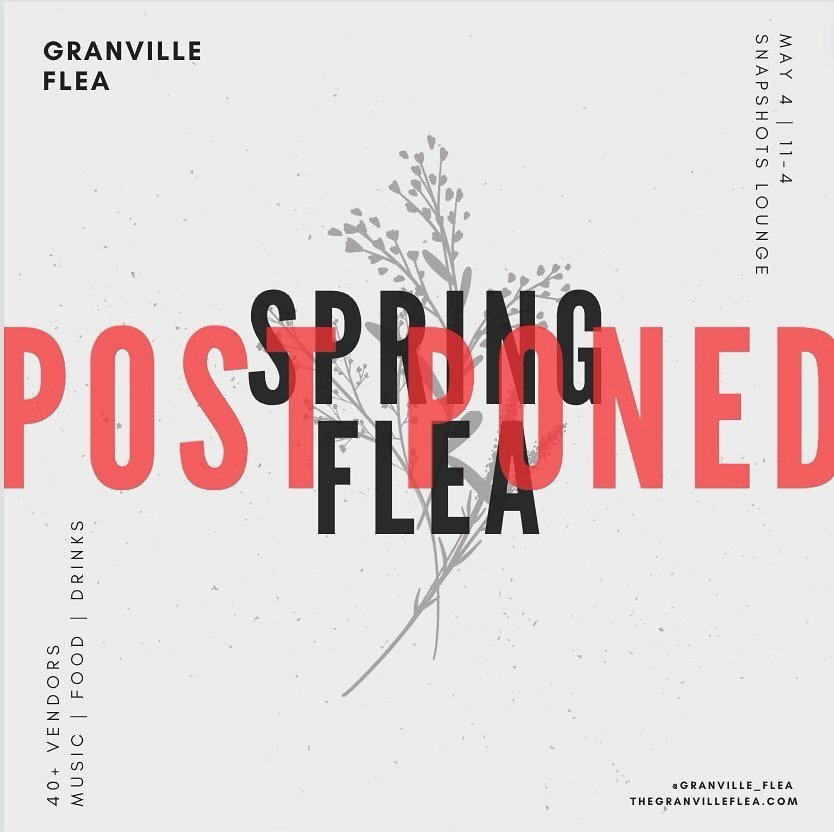 *SPRING FLEA HAS BEEN POST PONED*

Due to Mother Nature and her rather unpredictable ways, we are rescheduling today&rsquo;s Spring Flea. 

Please mark your calendar for JUNE 1, 2024. 

Same times (11am-4pm). Same place (@snapshotslounge).

Hopefully