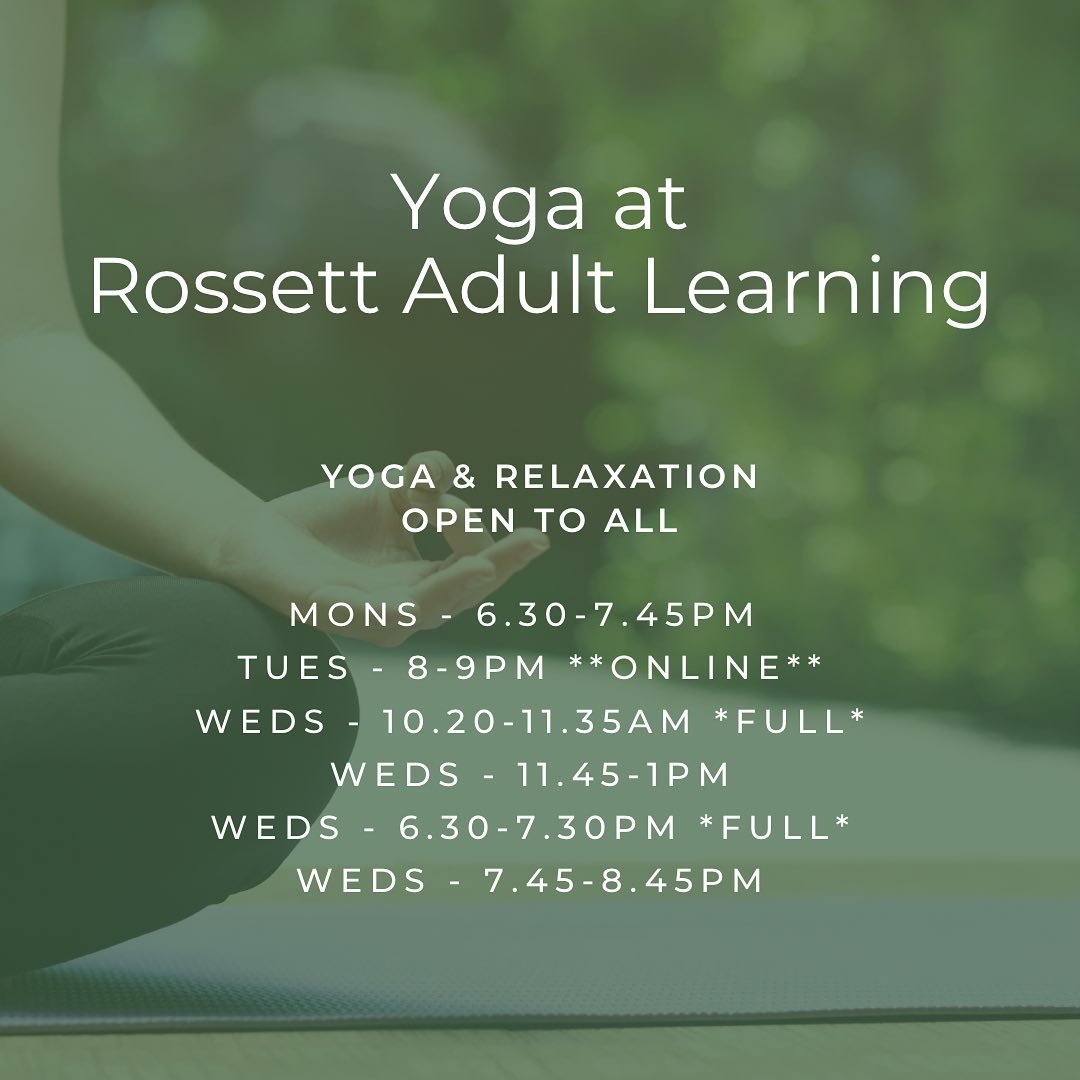 ✨NEW TERM✨

And suddenly&hellip;a new moon, new term&hellip;new beginnings. 

My class schedule at @rossettadultlearning remains the same though.  Classes start from TODAY - clink the links to sign up online, contact the office (school hours) 01423 5