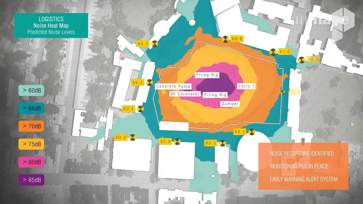 Preconstruct — When Information Lands: motion graphics and animated data for construction bids