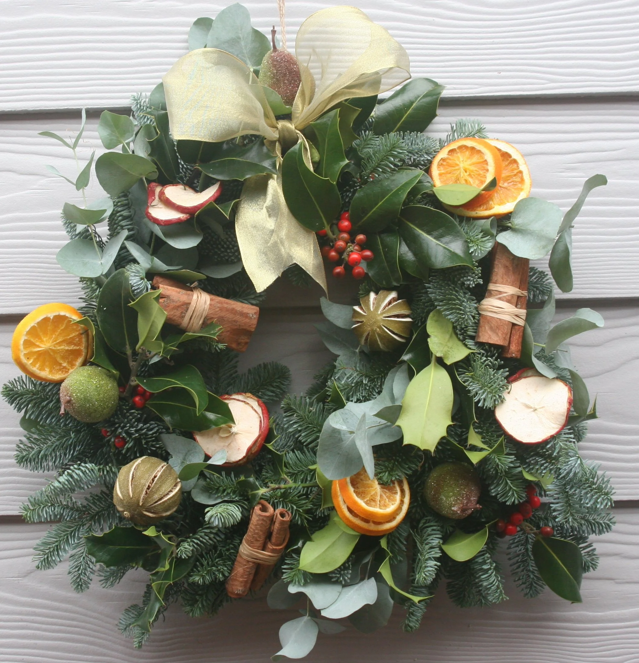 DIY CHRISTMAS DRIED FRUIT DOOR WREATH DIY KIT