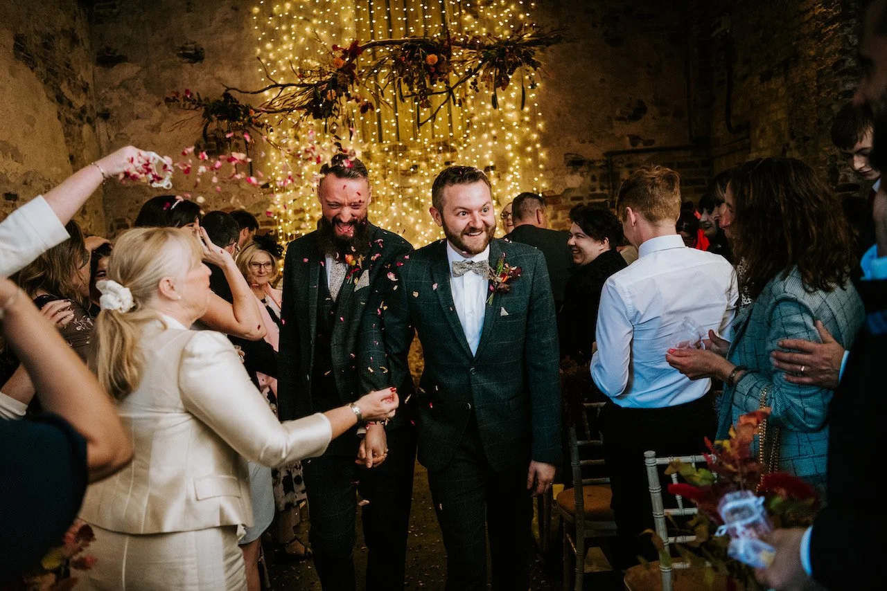 A Yorkshire Barn wedding Chris and Dean’s Autumn wonderland at The