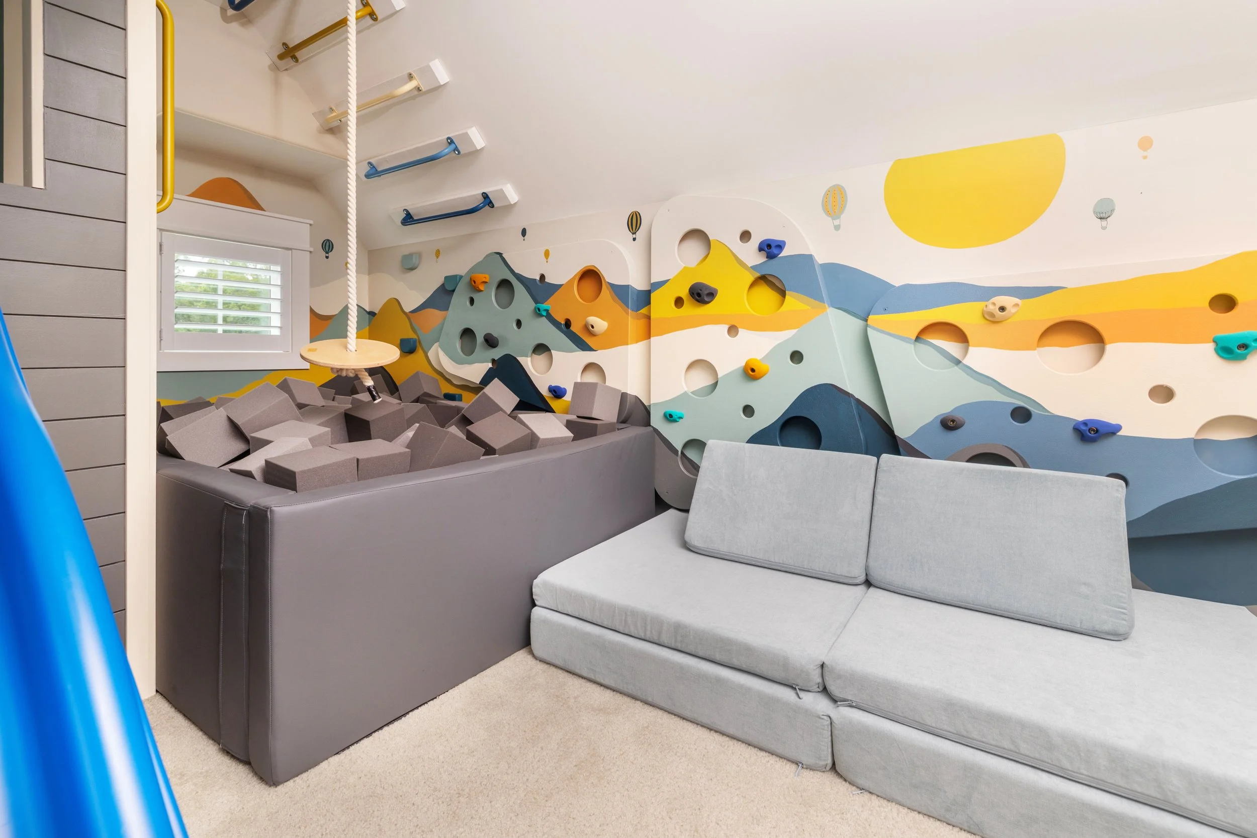 The Climbing Wall + Foam Pit