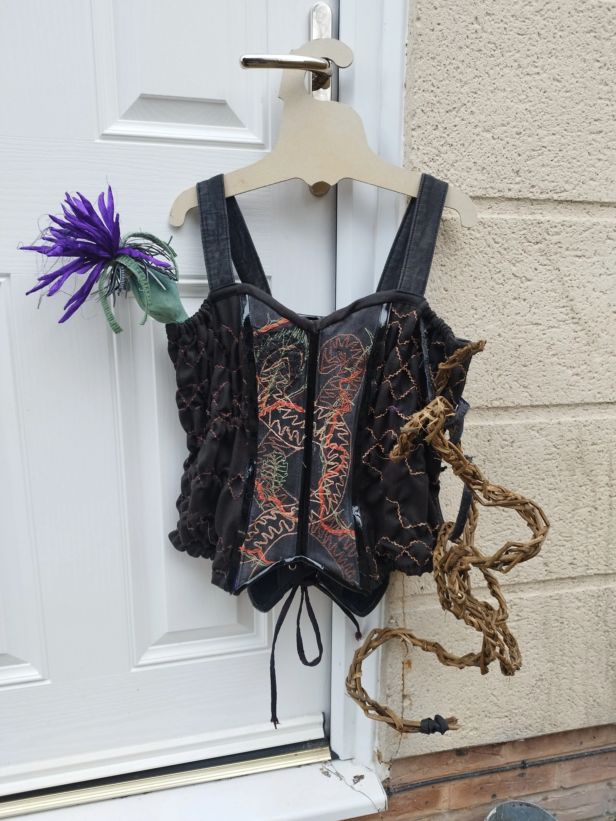 Upcycled corset for Circular fashion event.jpg