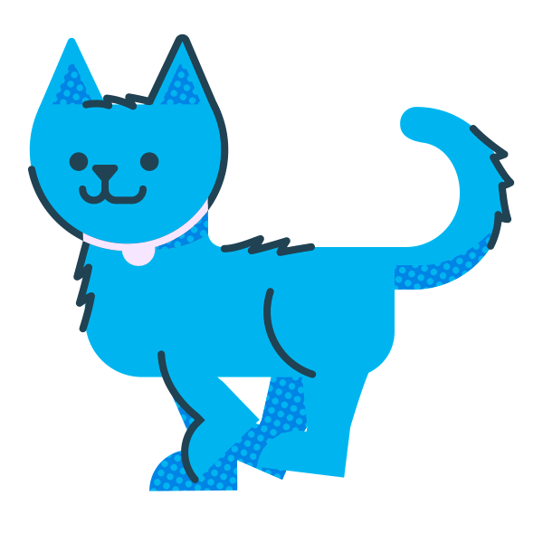 cat running sticker.gif