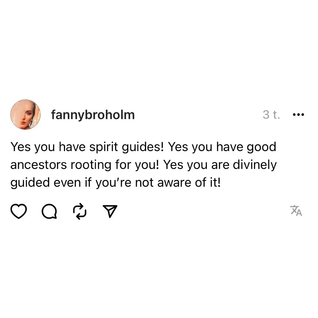 I discovered this fairly recently 👇🏻

Or should I say I fully accepted this fairly recently - having know it deep down for most of my life. 

There&rsquo;s a direct line from you to your higher self aka the divine and a literal circle of AWESOME gu