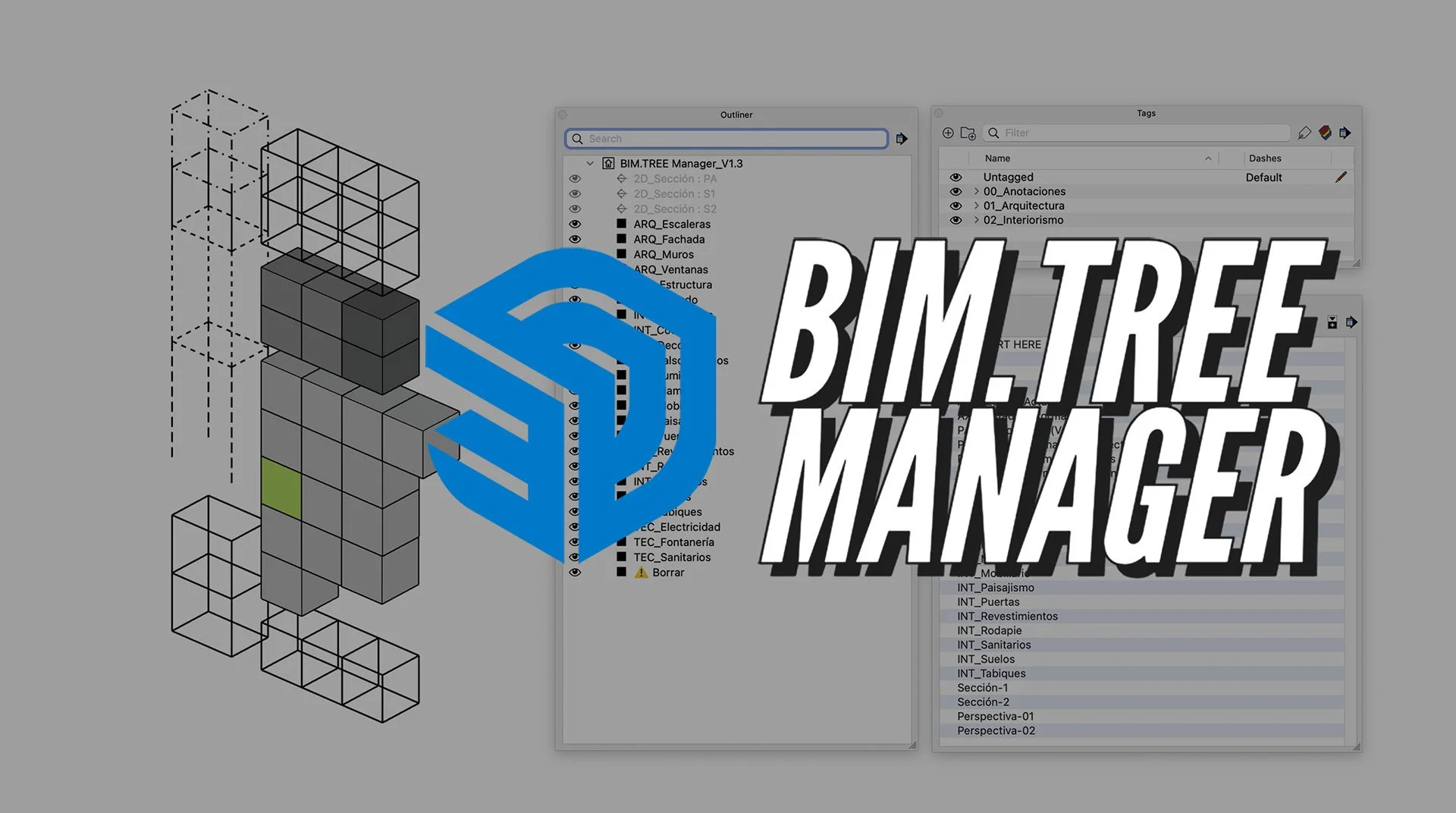 BIM Tree Manager: la columna vertebral de un modelo SketchUp BIM