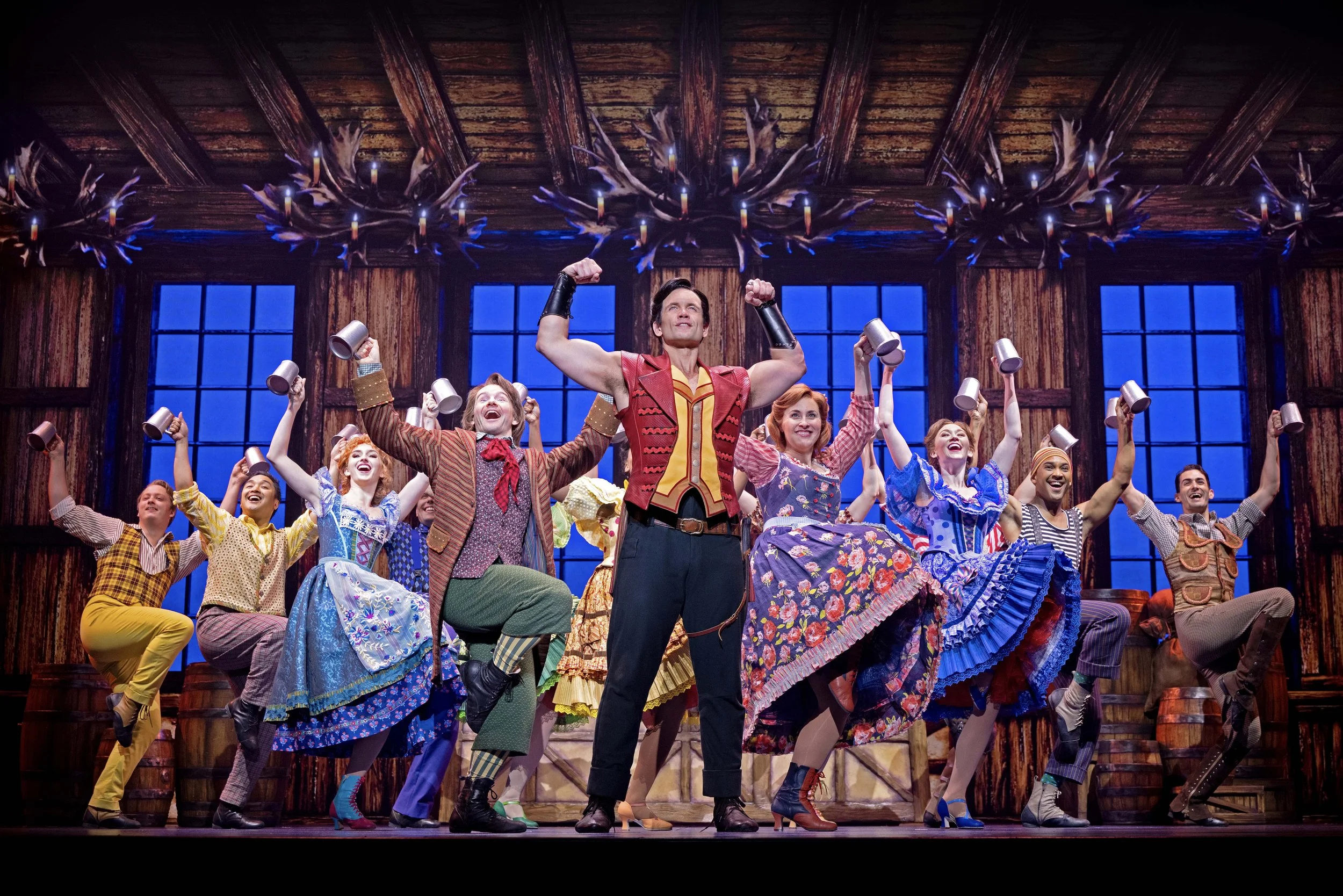 S7-Harry Francis as Lefou and Stephen Mark Lukas as Gaston. Disney's Beauty and the Beast. Photo by Matthew Murphy. (c) Disney.jpg