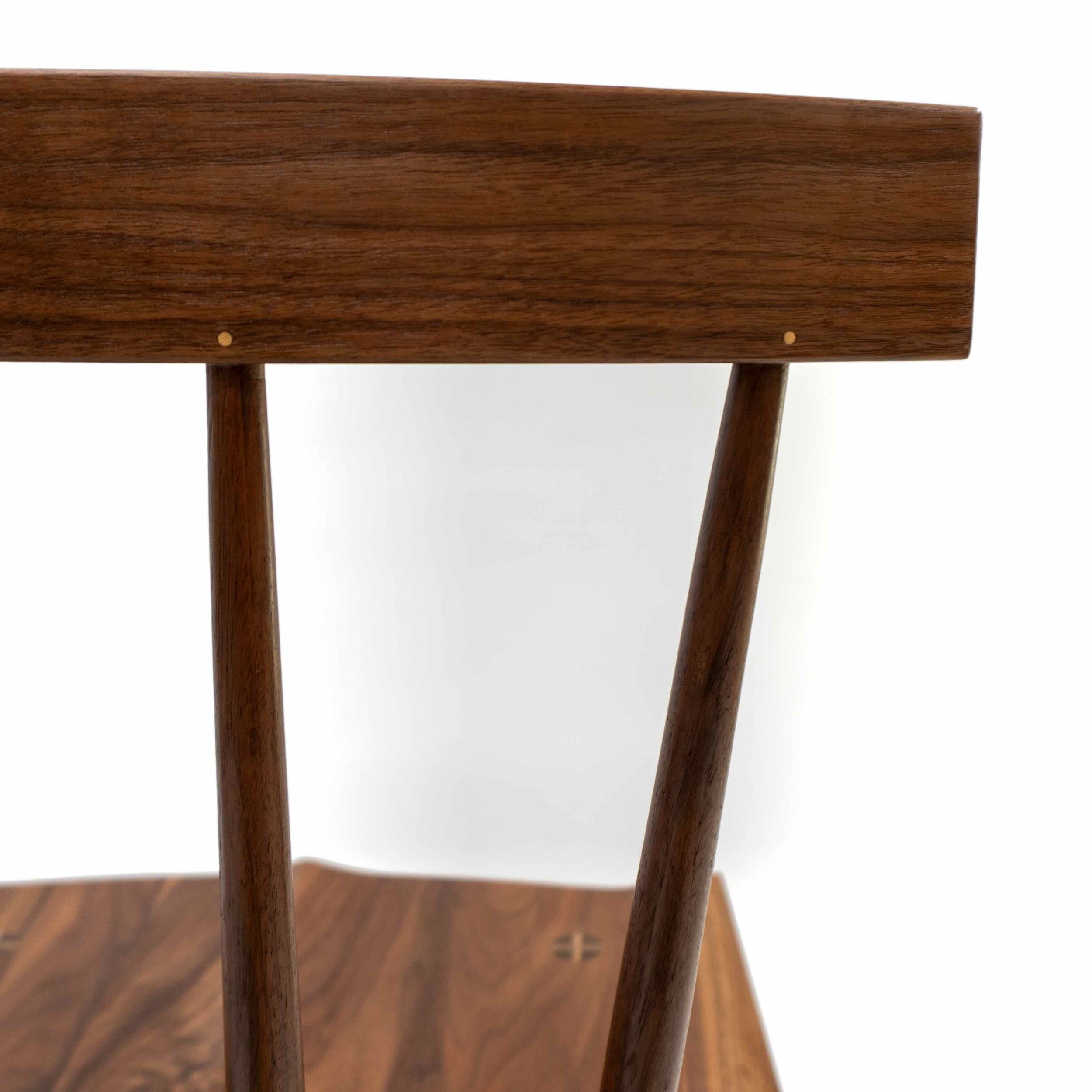 Xenophon Chair backrest in black walnut