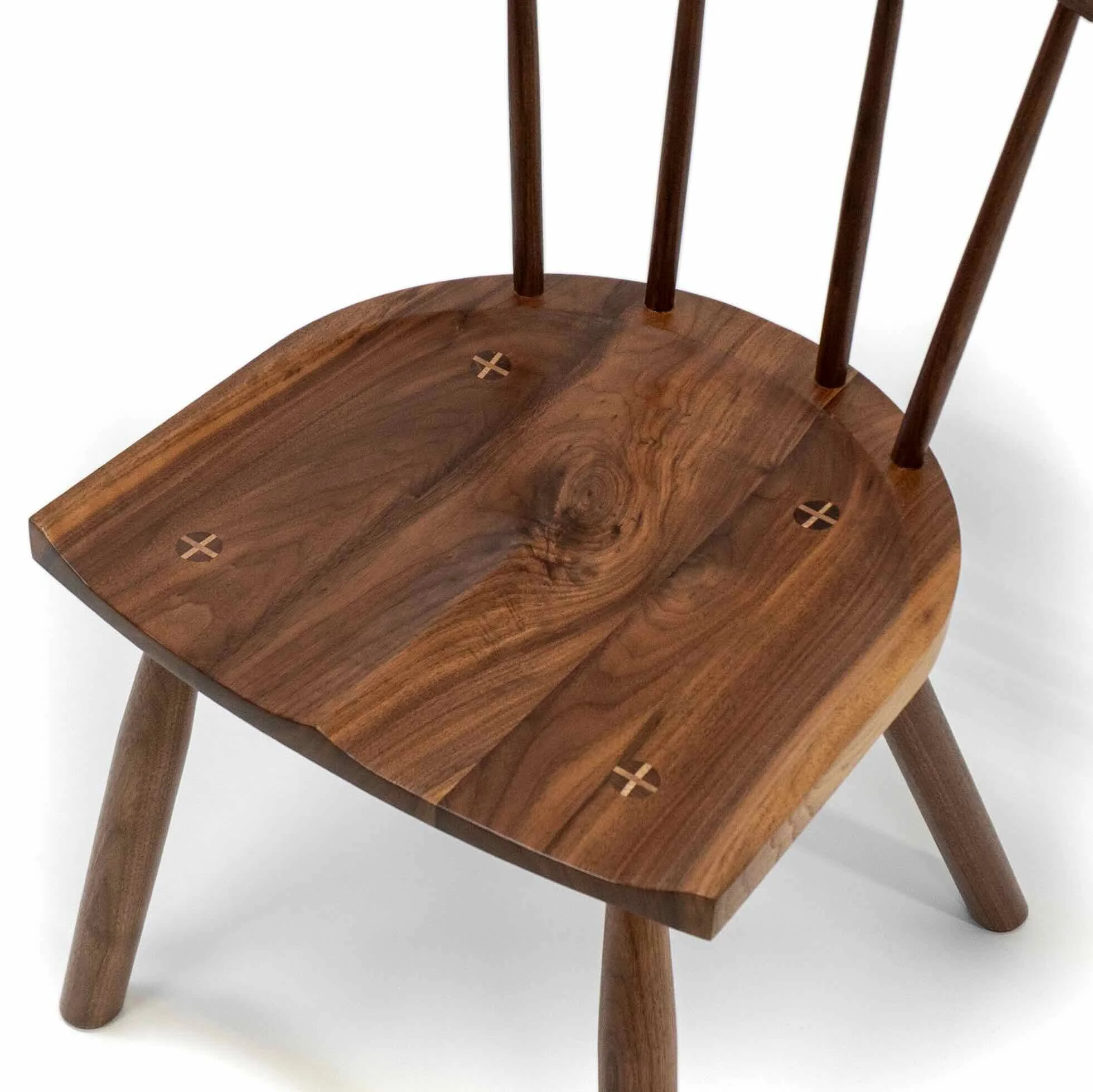 Xenophon Chair seat in black walnut