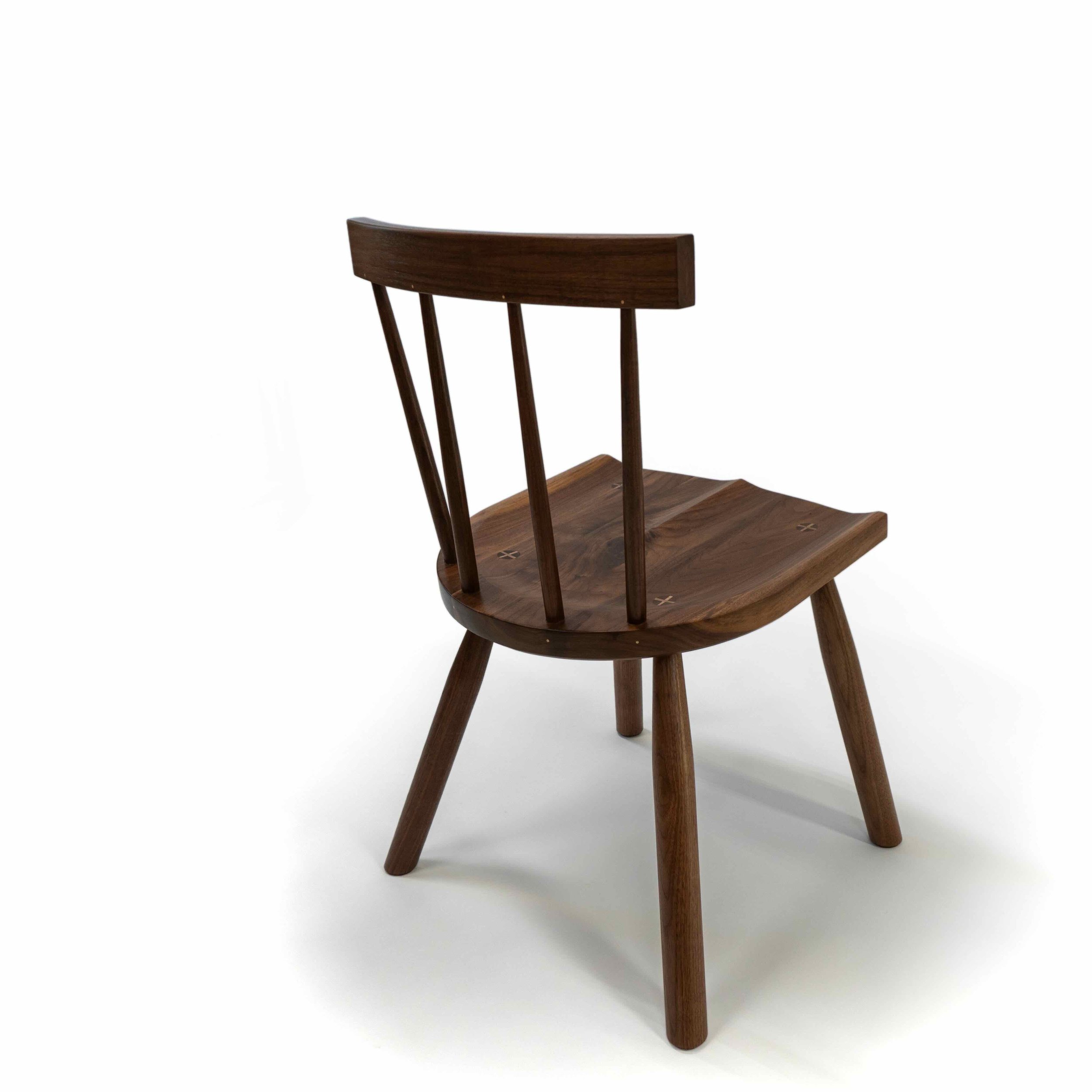 Xenophon Chair back in black walnut