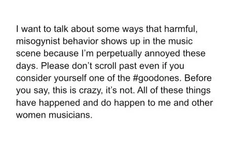 I decided to post this on my feed instead of having it disappear in my stories. We (the women) talk about these experiences a lot in private because they are endlessly frustrating and demoralizing, especially at a time when men&rsquo;s horrible behav