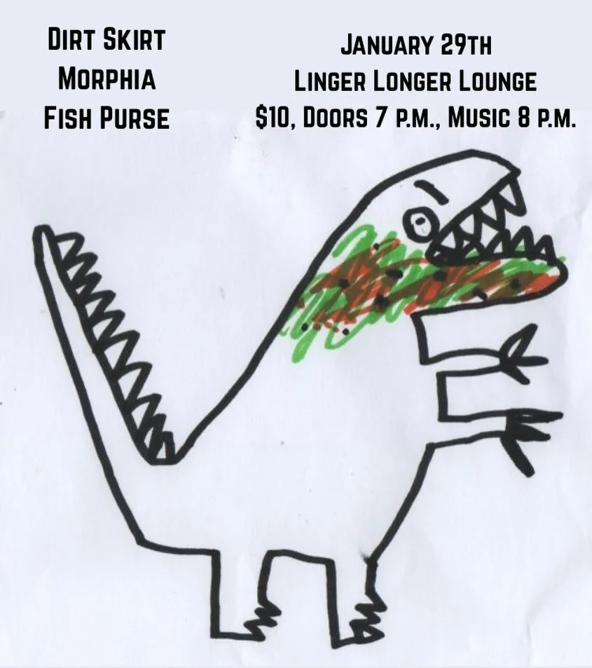 Our next show is this coming Thursday at @lingerlongeraz! We&rsquo;ll be joined by solo @morphia.slow and @f1shpurse. Hope to see you there 🐠