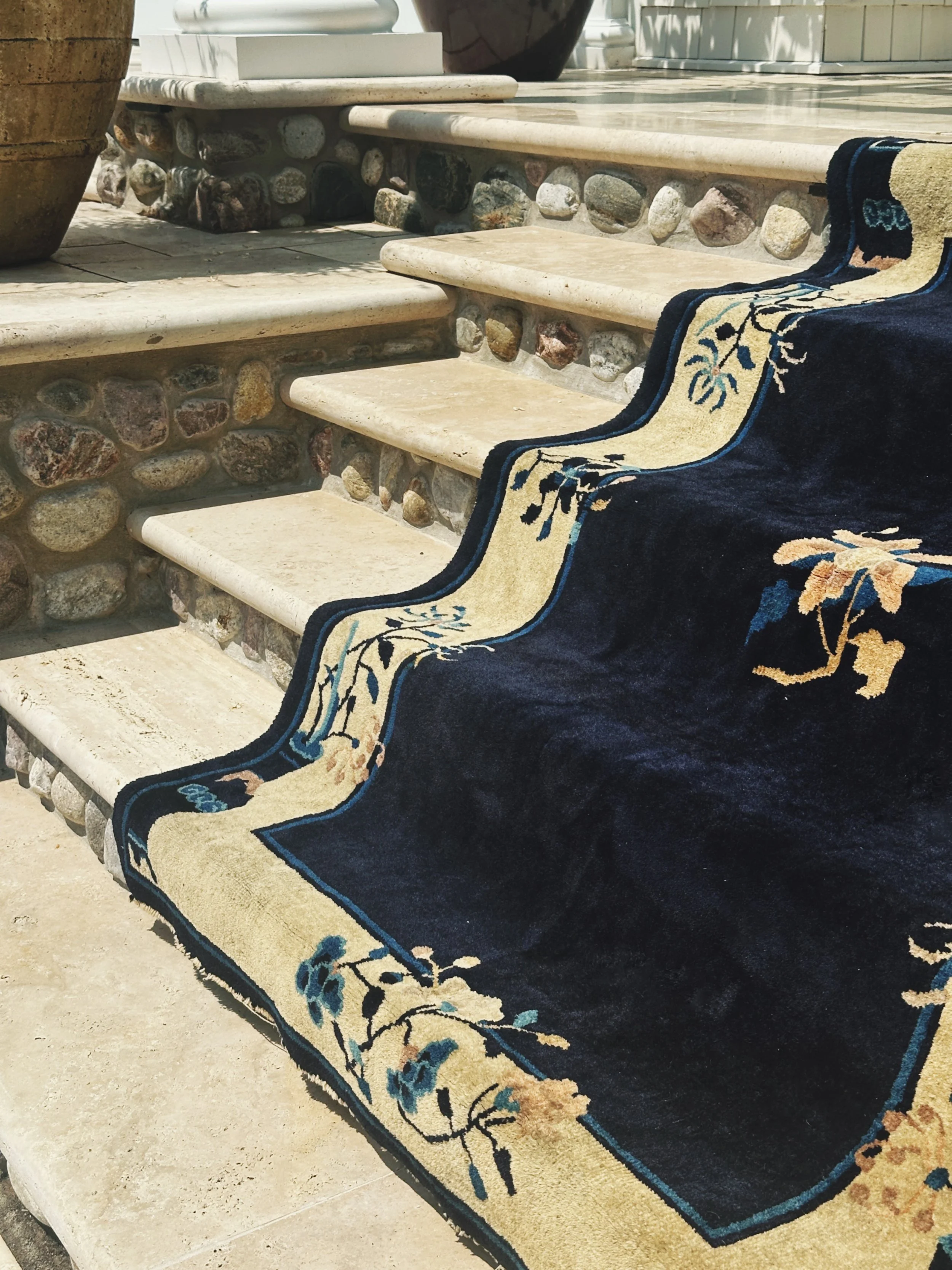 Vintage Art Deco Chinese Rug