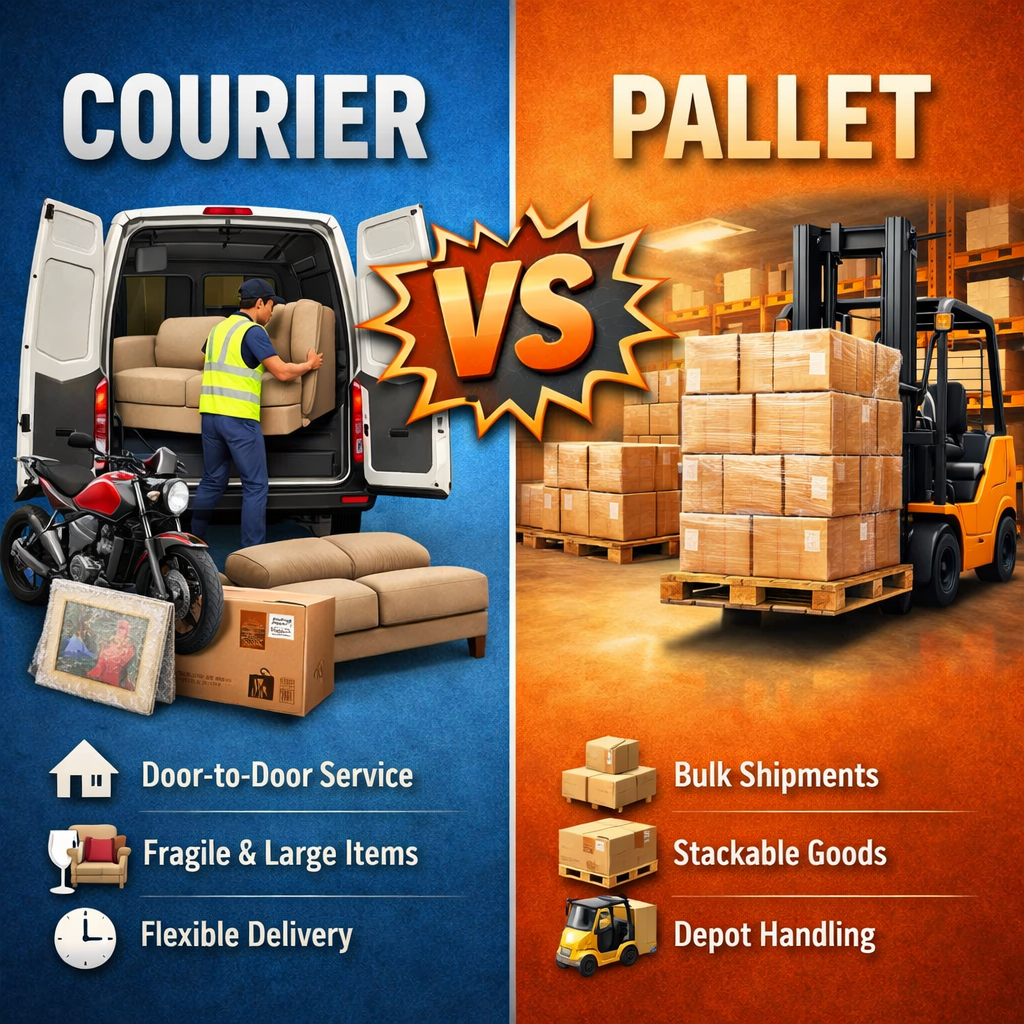 Courier vs pallet delivery explained