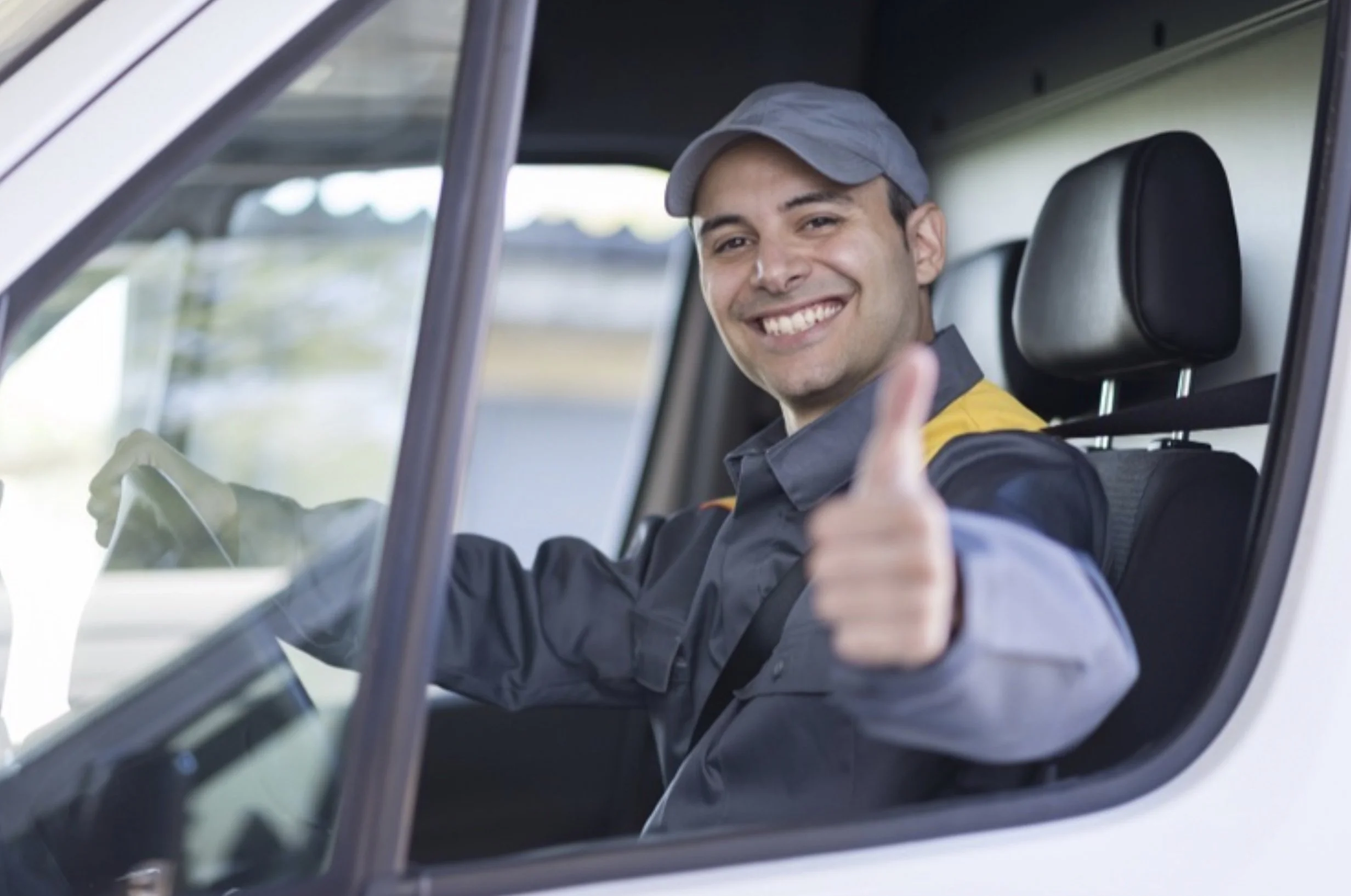 Forklift moving palletised boxes in warehouse for commercial courier deliveries between Northern Ireland, Great Britain and Republic of Ireland