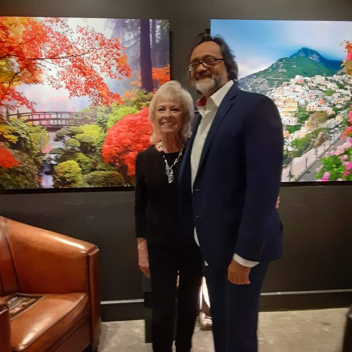 With Orlando at Gallery