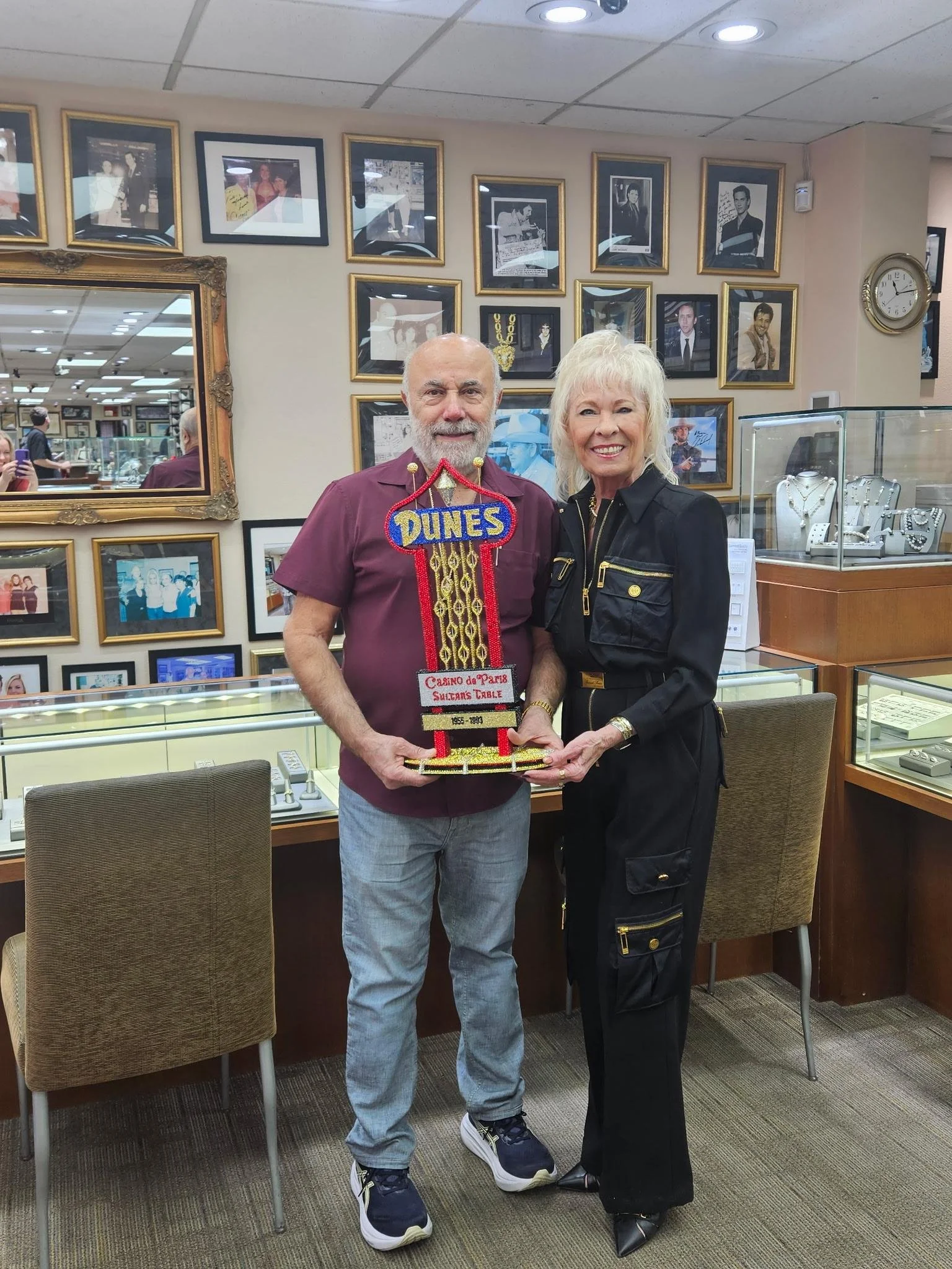 Mordechai and me with Dunes sign