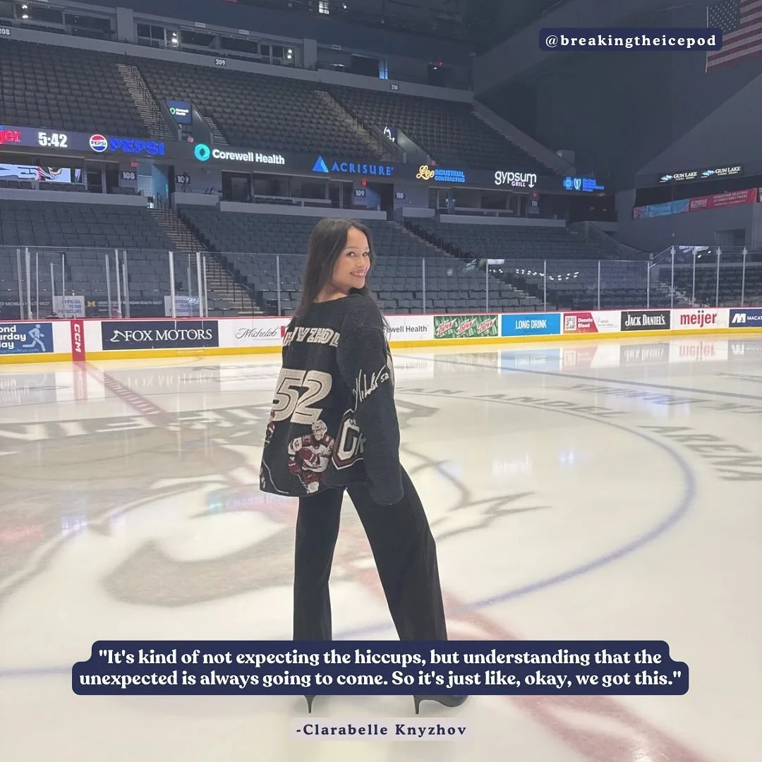 This week, I&rsquo;m joined by @clarabelleknyzhov , wife of Nikolai Knyzhov, who plays for the Abbotsford Cannucks in the AHL! Clarabelle is a former Naval Flight Officer turned graduate student, whose story is nothing short of inspiring! From servin