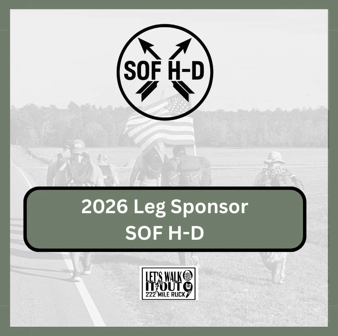 We&rsquo;re thrilled to announce that Special Operations Forces Heritage-Designs (SOF H-D) has signed on as a Leg Sponsor this year! Thanks for helping us reach more veterans and first responders than ever before.

A heartfelt thank you to SOF-HD for