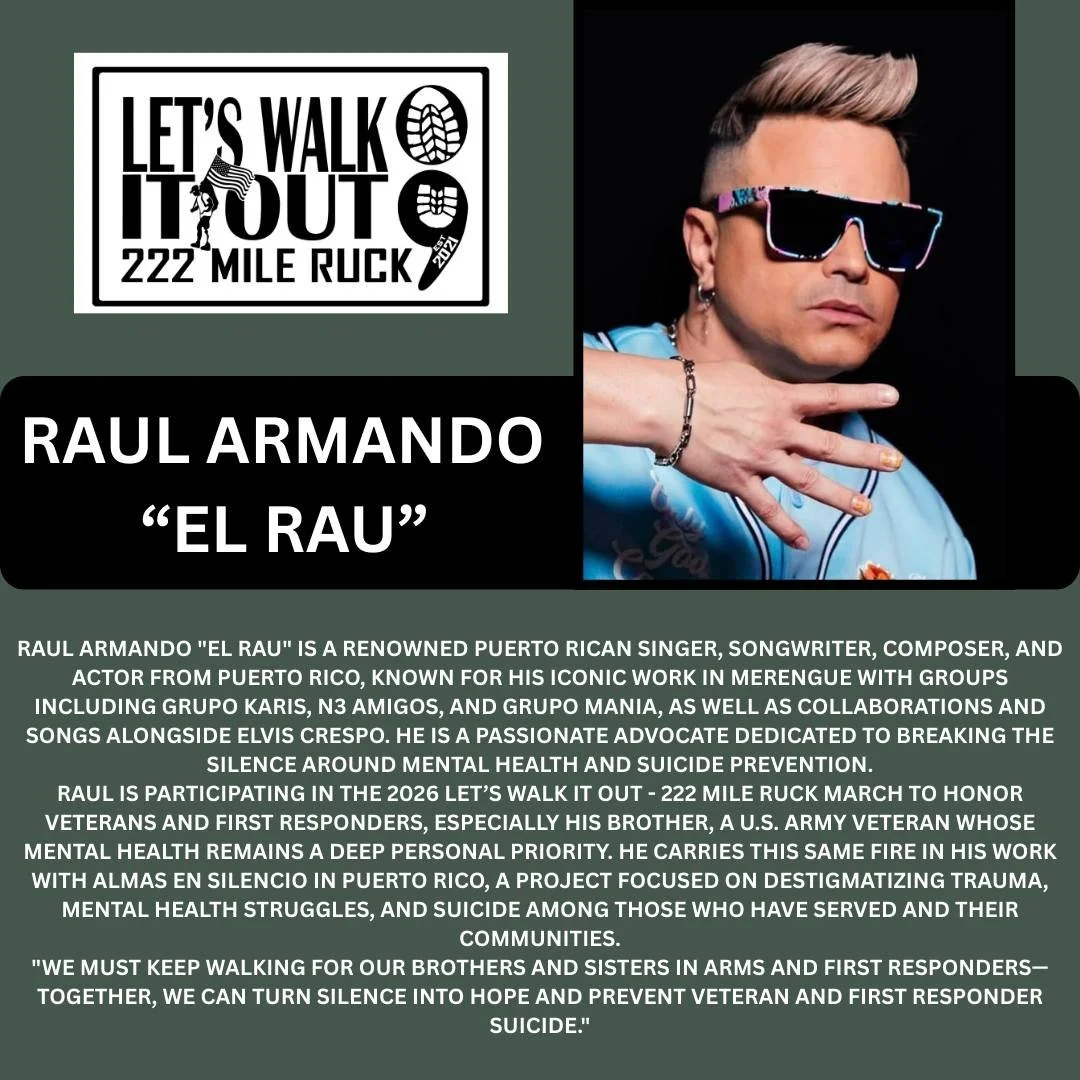 CORE WALKER ALERT! 💪🇺🇸
Introducing Raul Armando &ldquo;El Rau&rdquo;&mdash;a talented composer, singer, and actor from Puerto Rico who's channeling his creative passion into a powerful mission!

Raul is deeply involved in suicide prevention throug