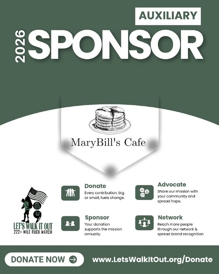 A big, delicious THANK YOU to our wonderful 2026 Auxiliary Sponsor, MaryBill's Cafe from Fayetteville, NC! 🍳🥞

Known across Fayetteville for the best pancakes in town, hearty omelets, Southern comfort classics, and generous portions that keep every