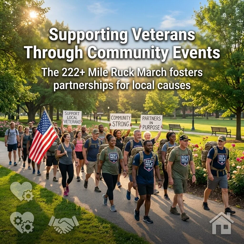 Supporting Veterans: A Growing Community Movement 🇺🇸

Community-led fundraising events like the 222+ Mile Ruck March are redefining how we support veterans and local causes. Across Fayetteville and beyond, nonprofits are embracing creative ways to 