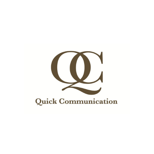 Logo for Quick Communication with stylized initials QC