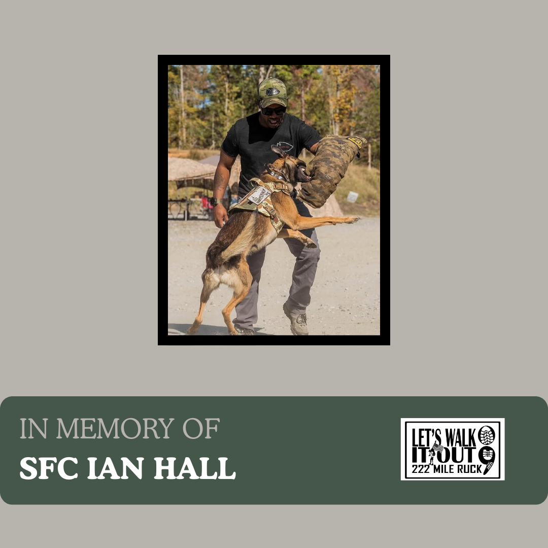 SFC Ian Hall, lost to suicide 1 January 2023