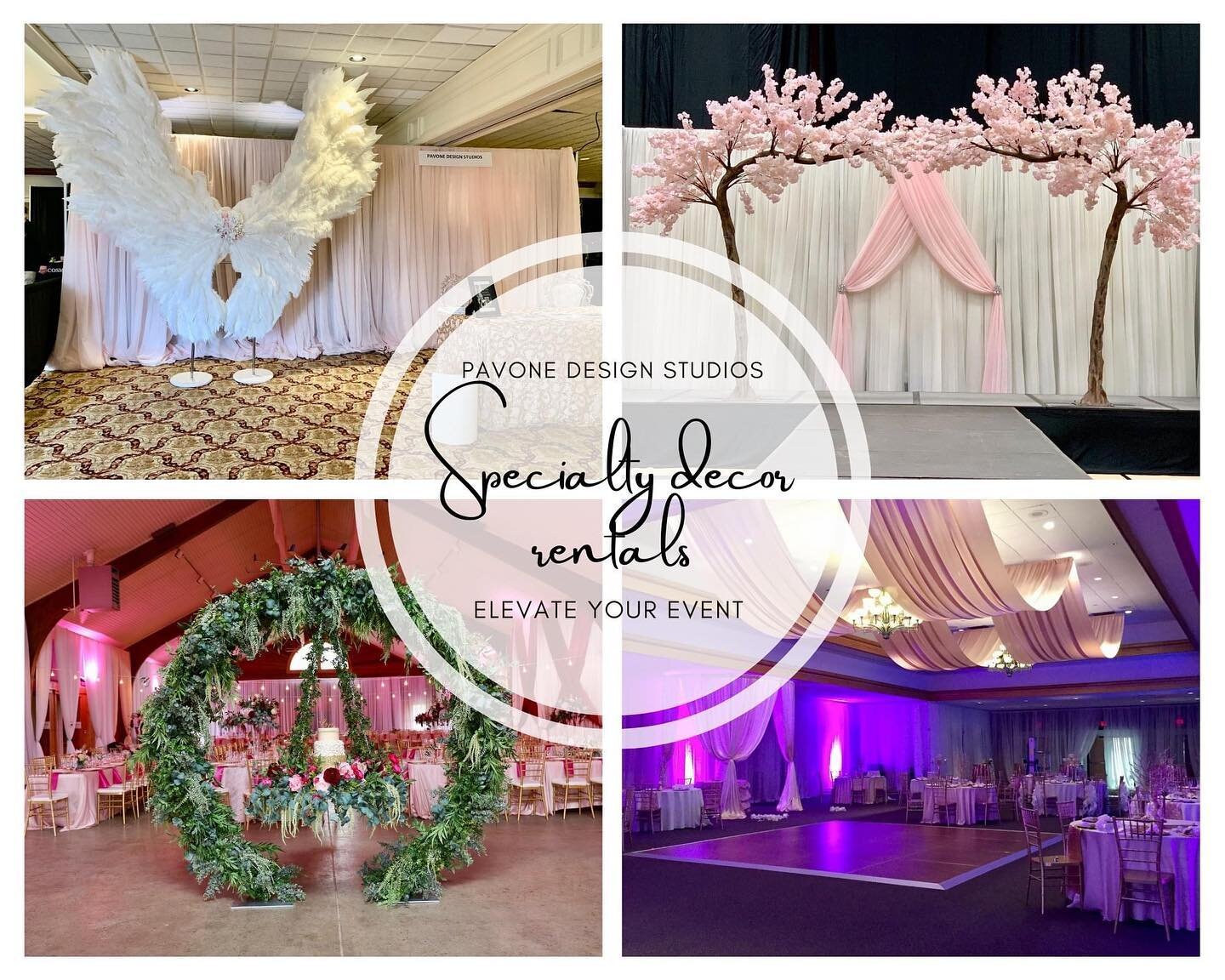 Elevate your event space with our amazing decor rentals. Weddings, baby showers, bridal shower, birthdays, etc. Take your event to the next level with that wow factor!