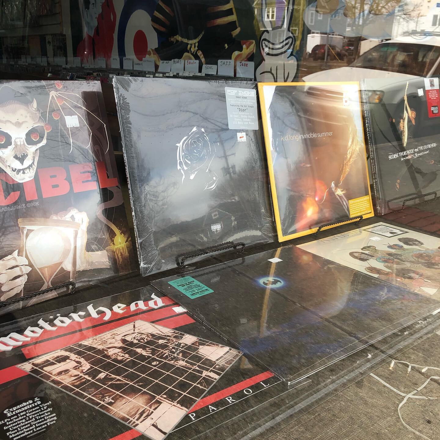 UPDATE: our window display items are now ALWAYS 10% off!!! This will be a rotating set of records each week or bi-weekly that will always be on sale... We will add a fancy sign later this week but just know these window items are always 10% off!!! #n