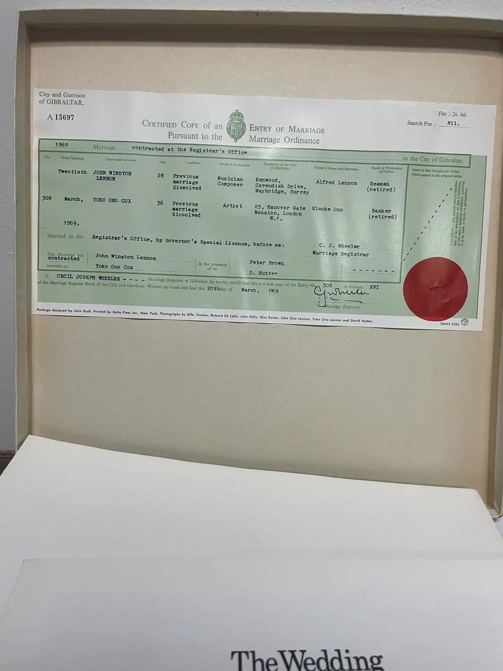 John Lennon Yoko Ono Wedding Album Box Vinyl LP — Satellite Records