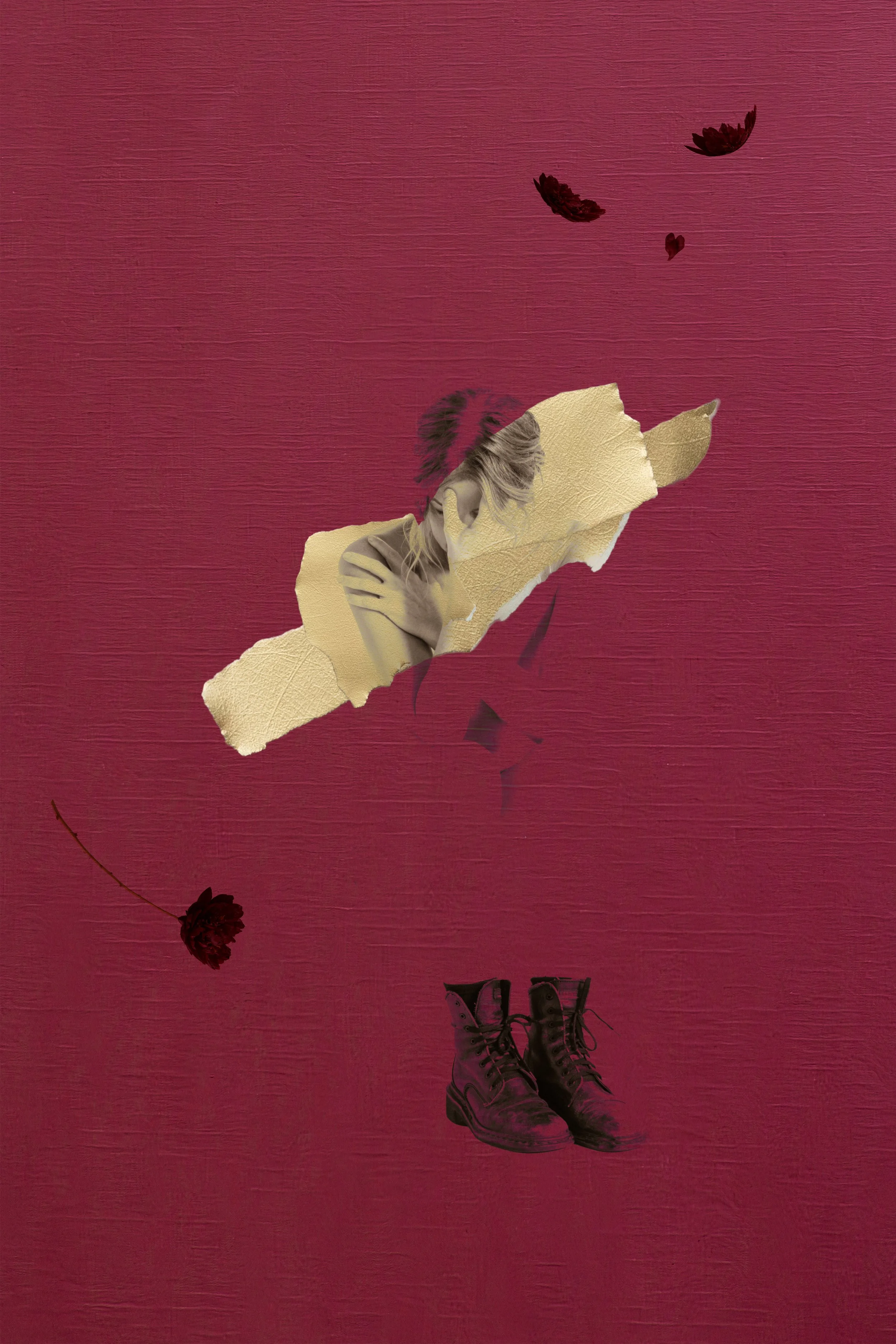 Fine art portrait from Carried, a photographic series by Christine Harris exploring the invisible weight our bodies carry.
