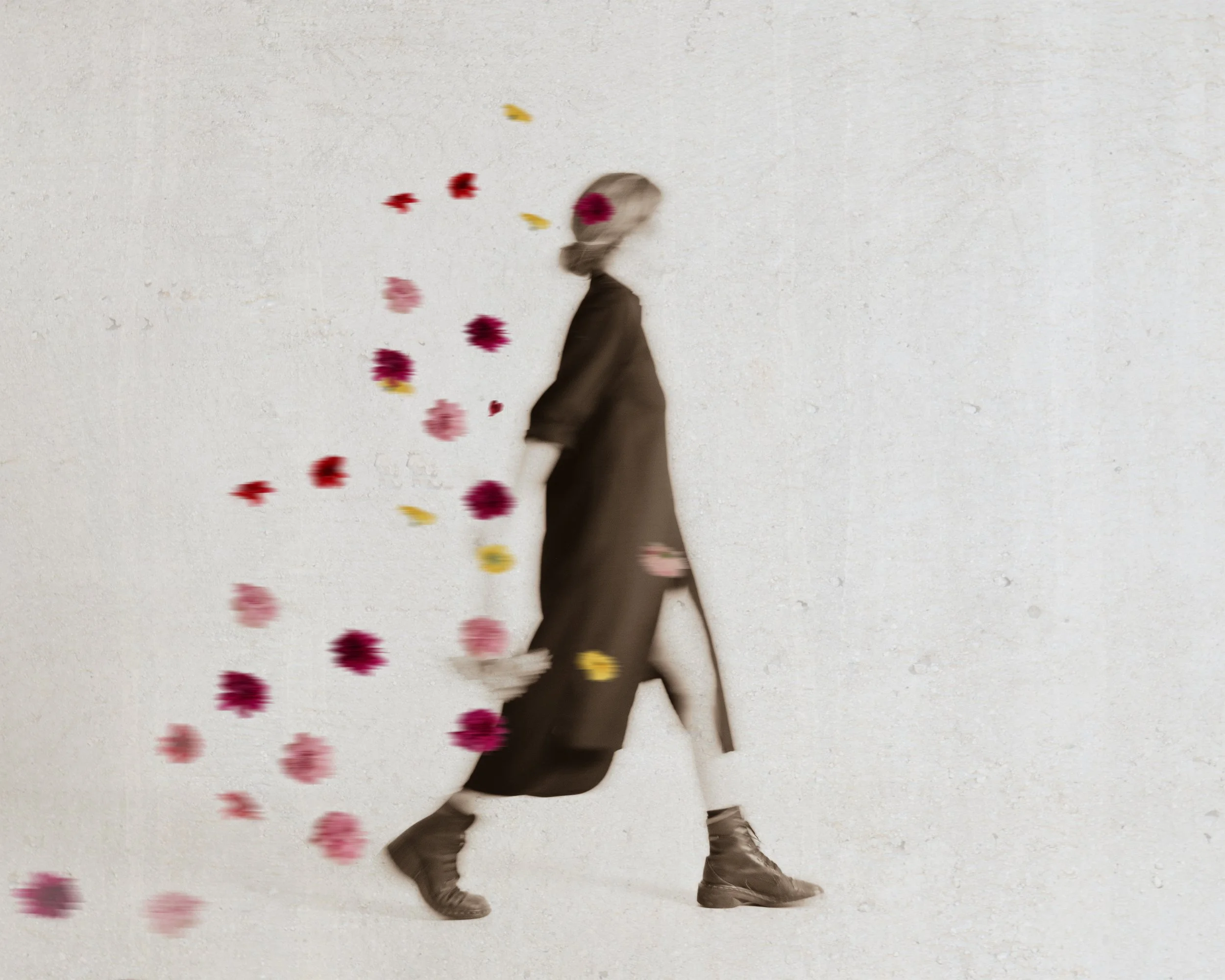 Fine art portrait from Carried, a photographic series by Christine Harris exploring the invisible weight our bodies carry.