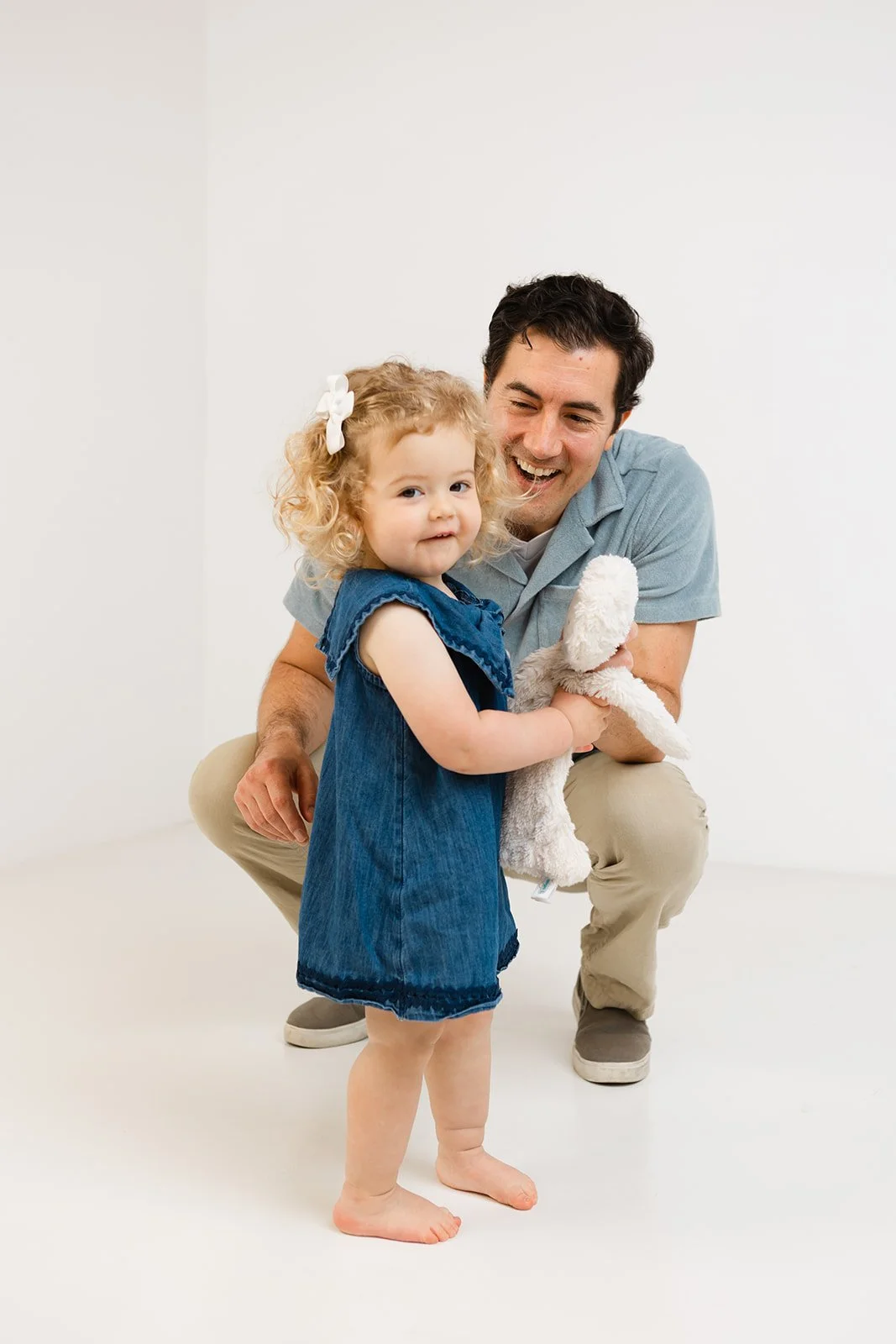 Father and Daughter Studio Portrait Session