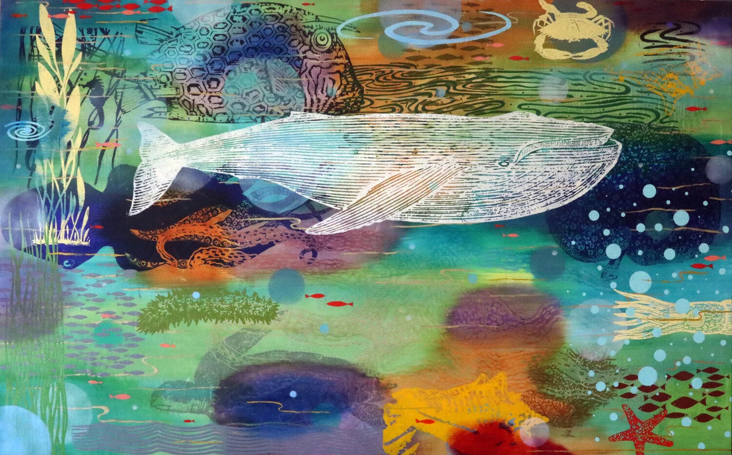 White Right Whale - 50” x 80” oil on canvas ©Francis X Pavy, 2018