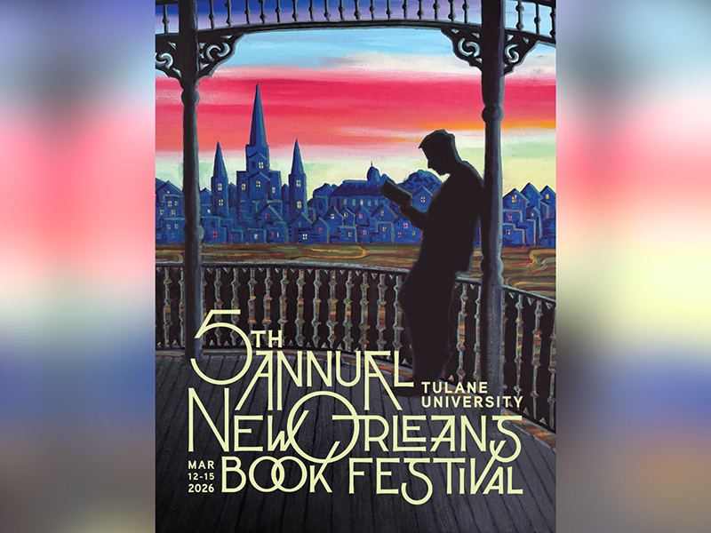 New Orleans Book Festival at Tulane University unveils 2026 poster by Francis X. Pavy